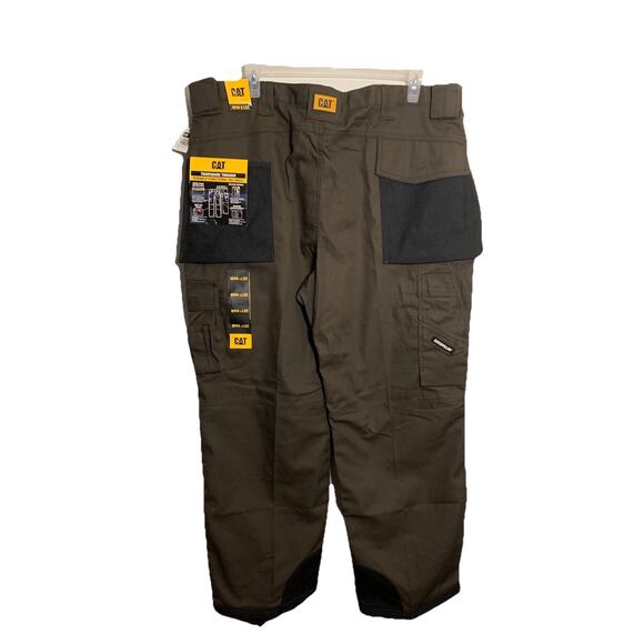 Caterpillar Trademark Work Pants Pockets For Tools 50 X 32 NEW Gorpcore Tough - Picture 2 of 6
